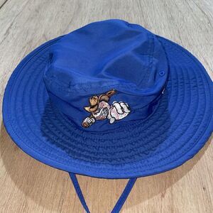 Semi‎ Pro Baseball League Team Bucket Hat Blue Embroidered Logo The Game